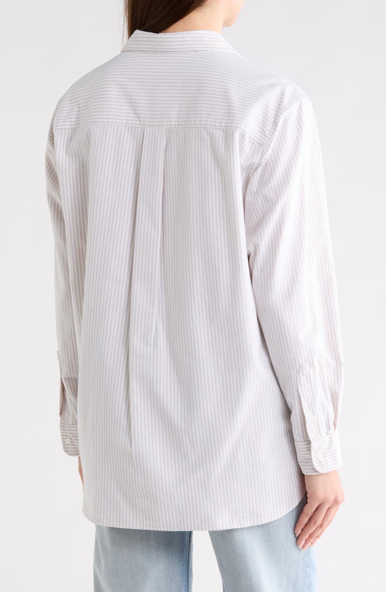 Frank & Eileen Joedy Cotton Button-Up Shirt, Alternate, color, Tan Stripe