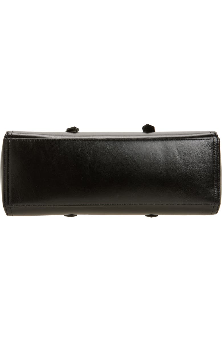 Reformation Dominique Leather Shoulder Bag, Alternate, color, Black Leather