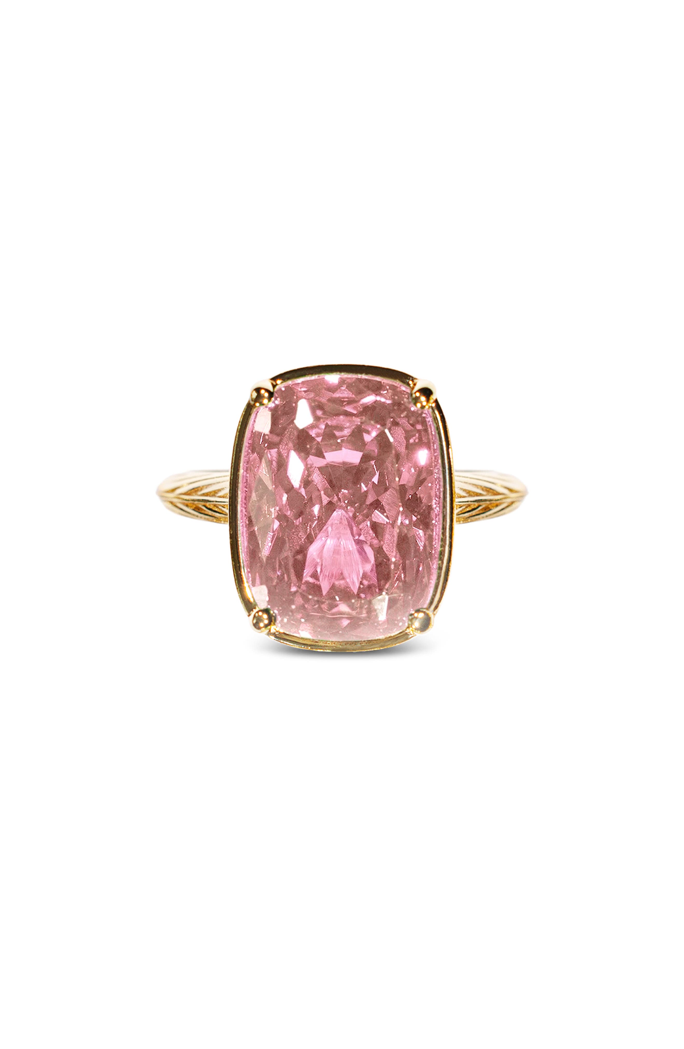 GOLD/ PINK SAPPHIRE