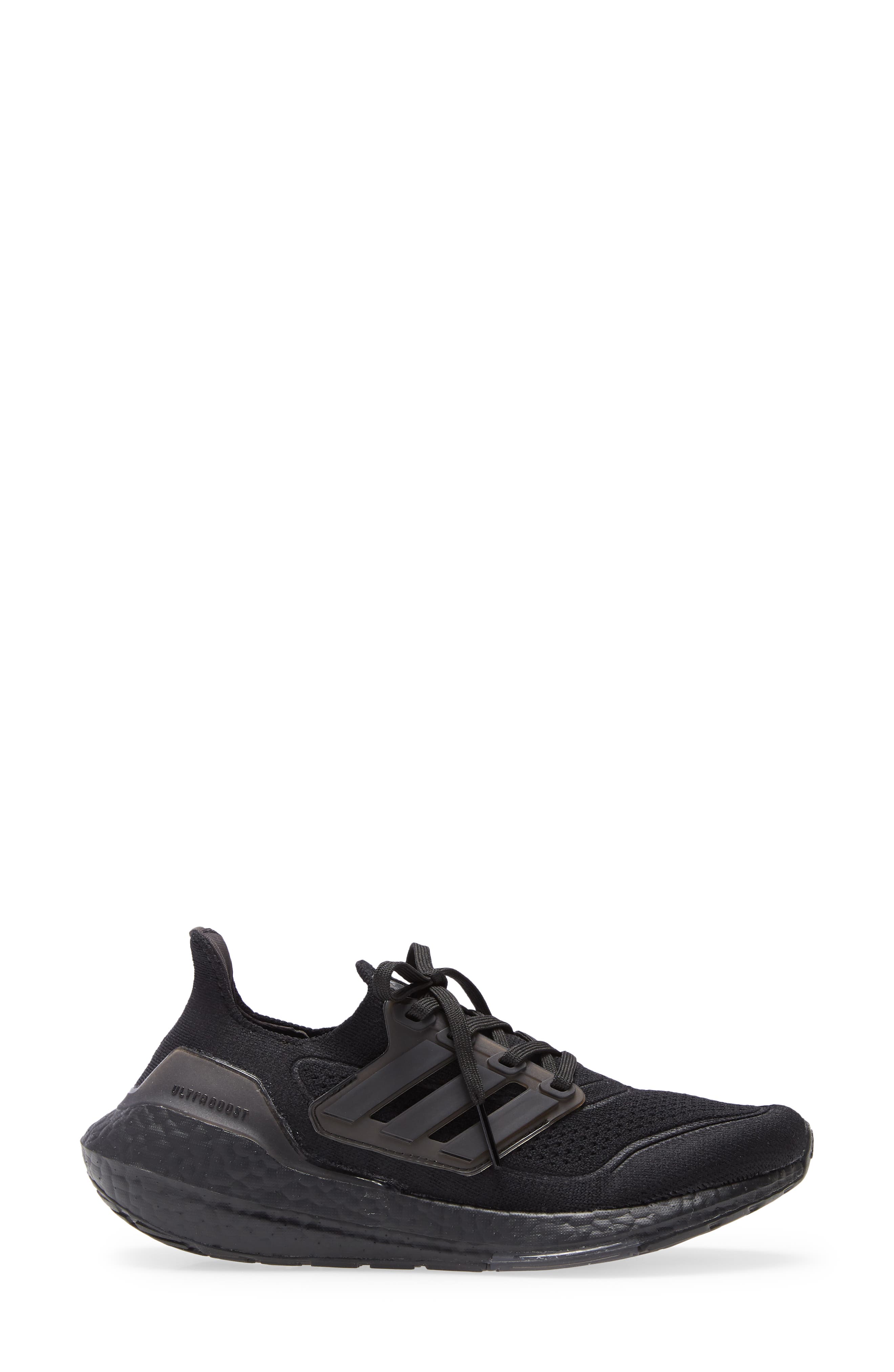 UltraBoost 21 Running Shoe, Alternate, color, BLACK/ BLACK/ BLACK