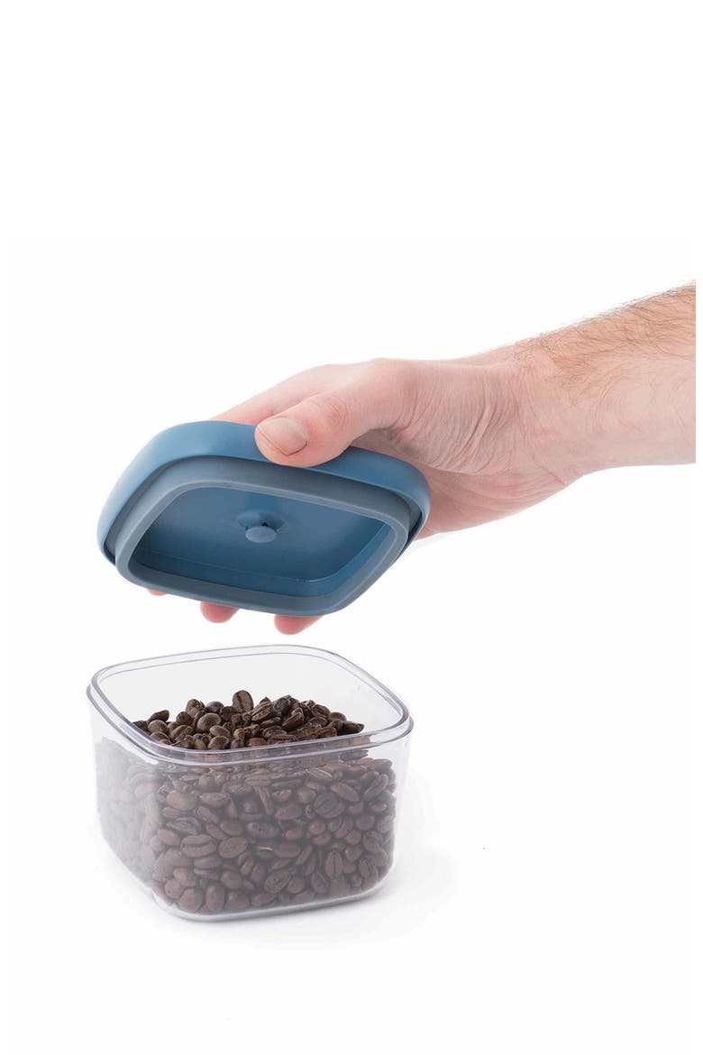 INTERNATIONAL Leo 4-Piece Vacuum Food Containers, Alternate, color, BLUE