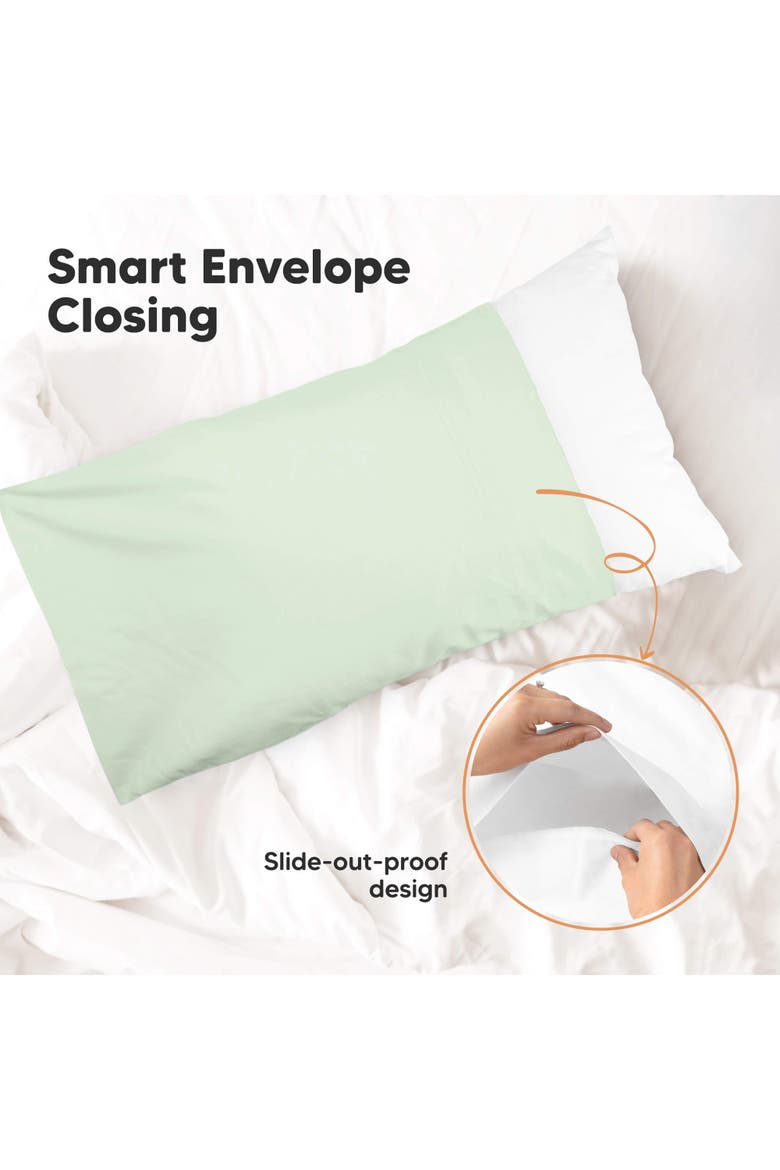 My Little Dreamy [Protect+] Waterproof Pillowcase, Alternate, color, Sage