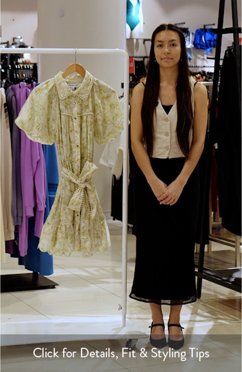 Claire Floral Bubble Sleeve Minidress, sales video thumbnail