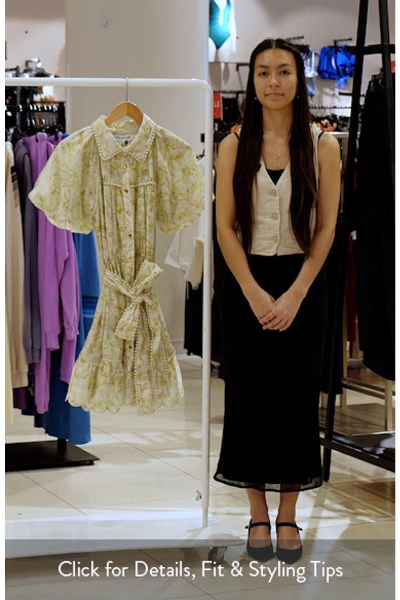 Claire Floral Bubble Sleeve Minidress video