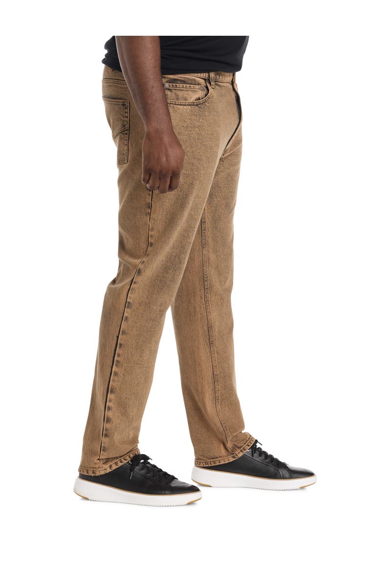 Big & Tall Overdye Tapered-Fit Jeans, Alternate, color, PSYCHEDELIC TAN