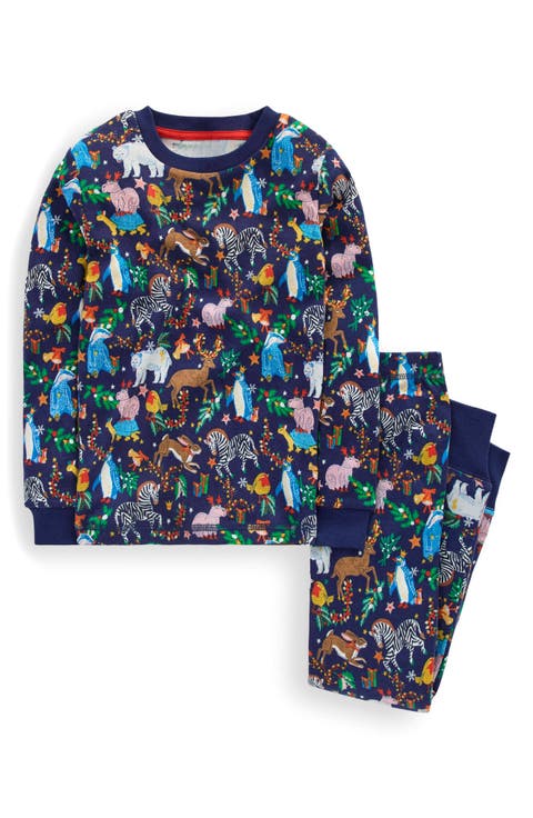 Kids' Print Fitted Two-Piece Cotton Pajamas (Toddler, Little Kid & Big Kid)