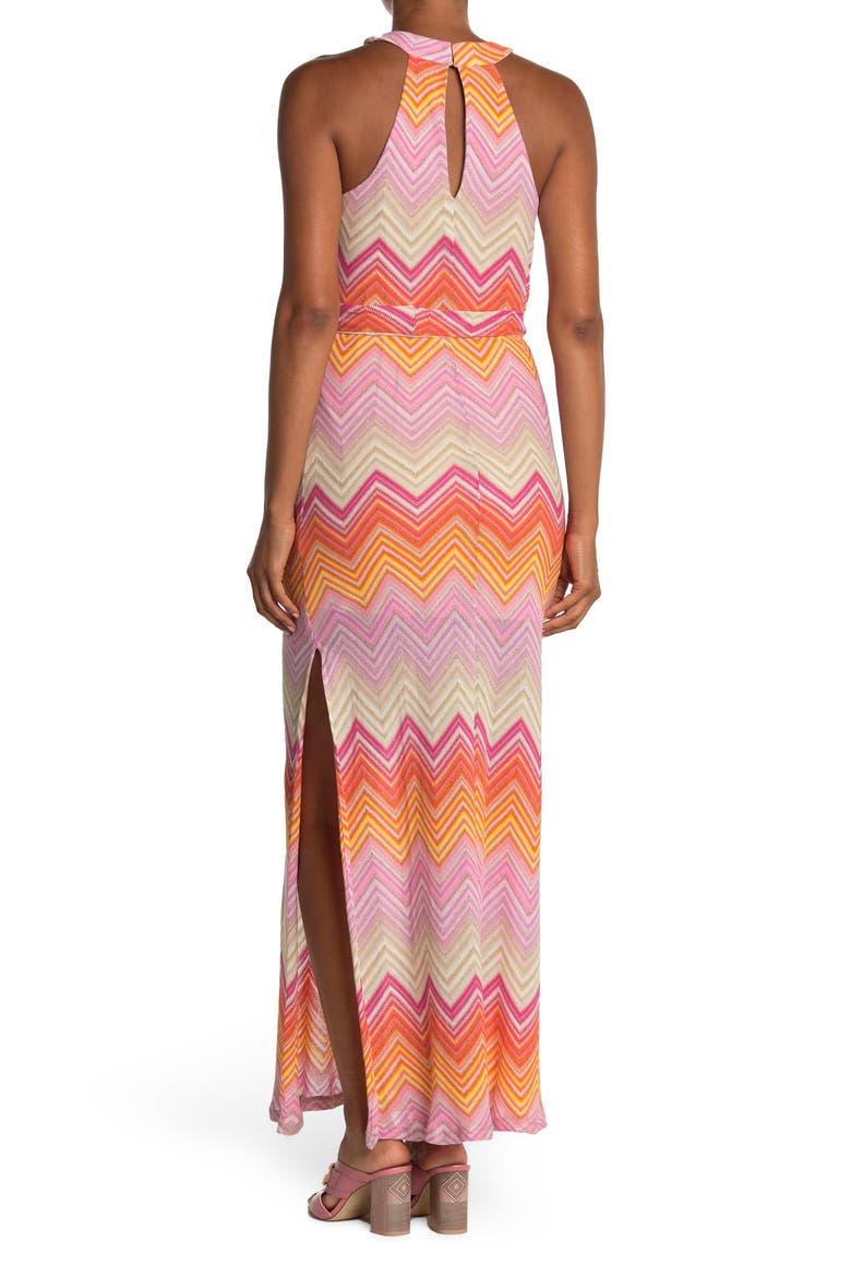 Speakeasy Zig Zag Maxi Dress, Alternate, color, MULTI