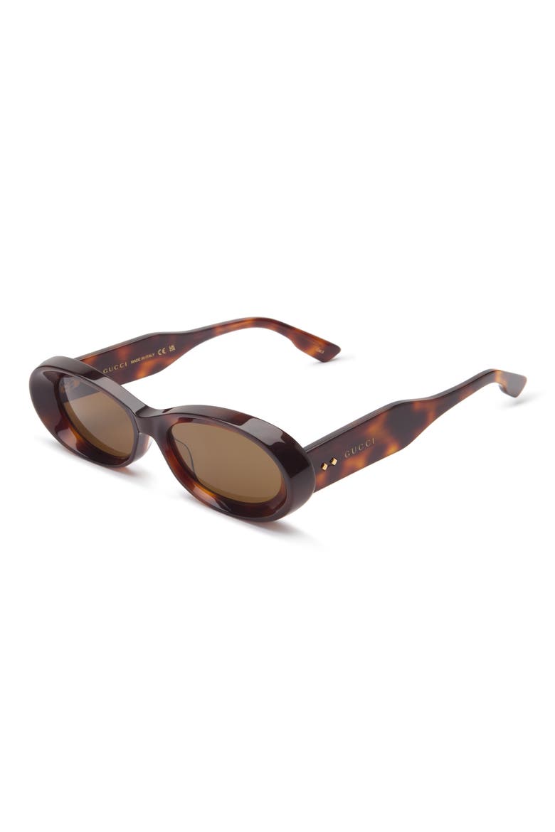 54mm Oval Sunglasses, Alternate, color, HAVANA HAVANA BROWN