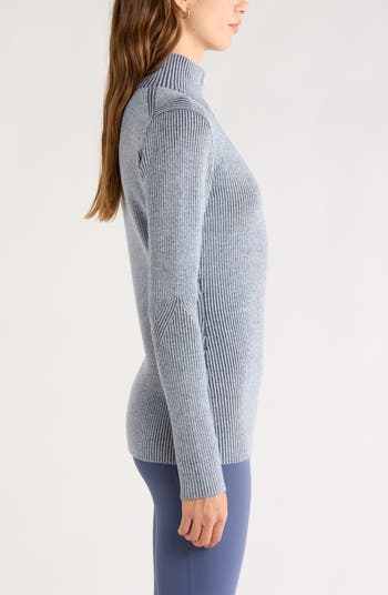 Après Ski Half Zip Rib Sweater