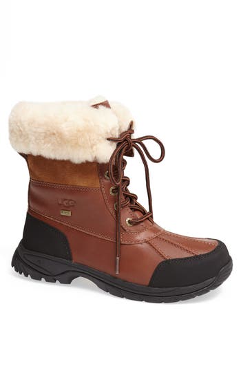 Ugg Men's Butte Waterproof Leather Cuffed Boots