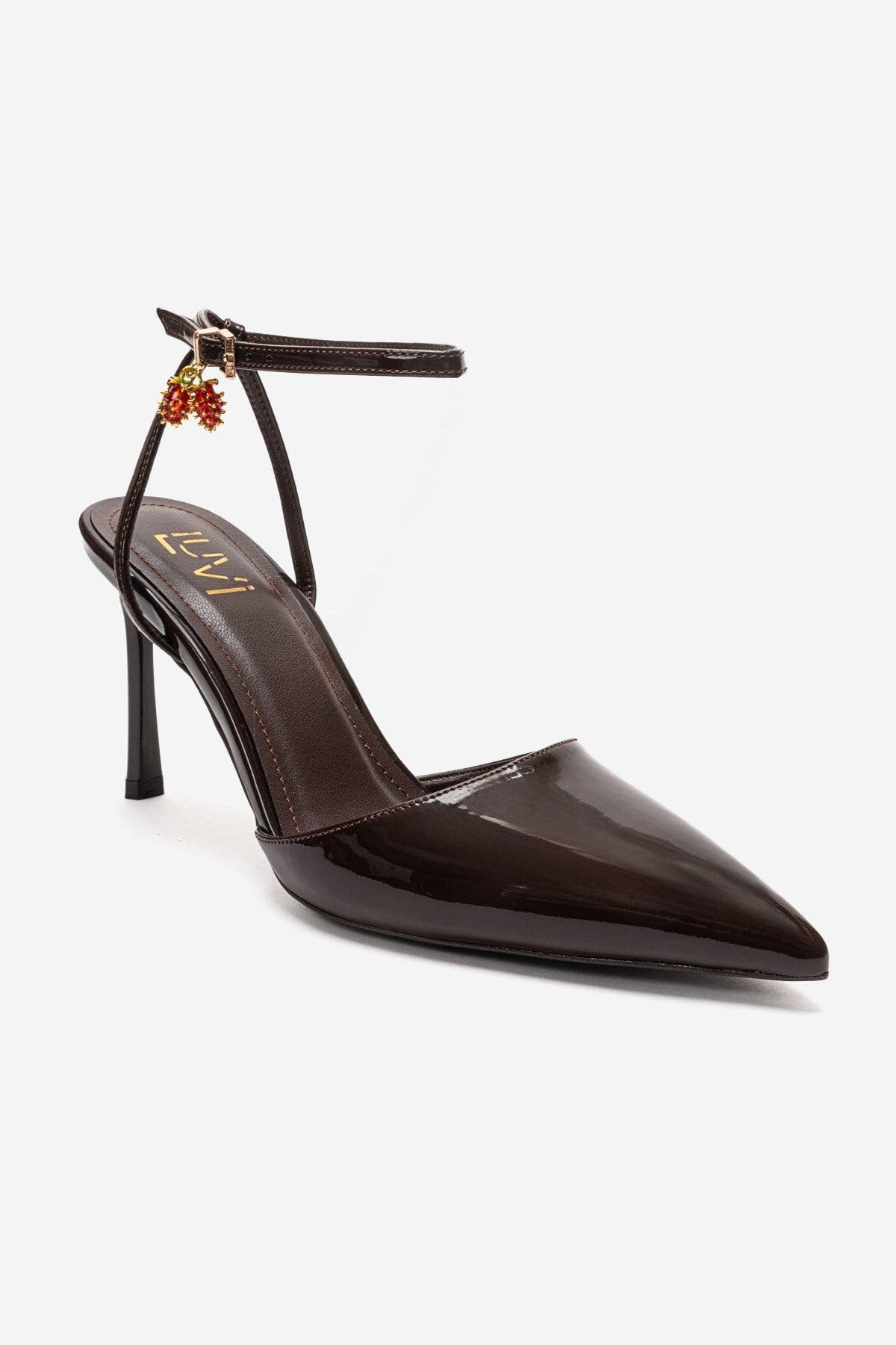 Thalia Stiletto Pump, Alternate, color, Brown Patent