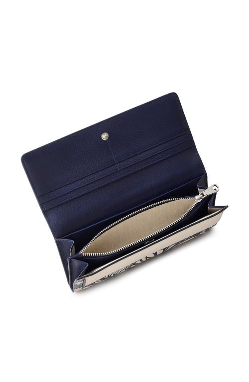 Radley Under The Sea Large Flapover Wallet In Gray