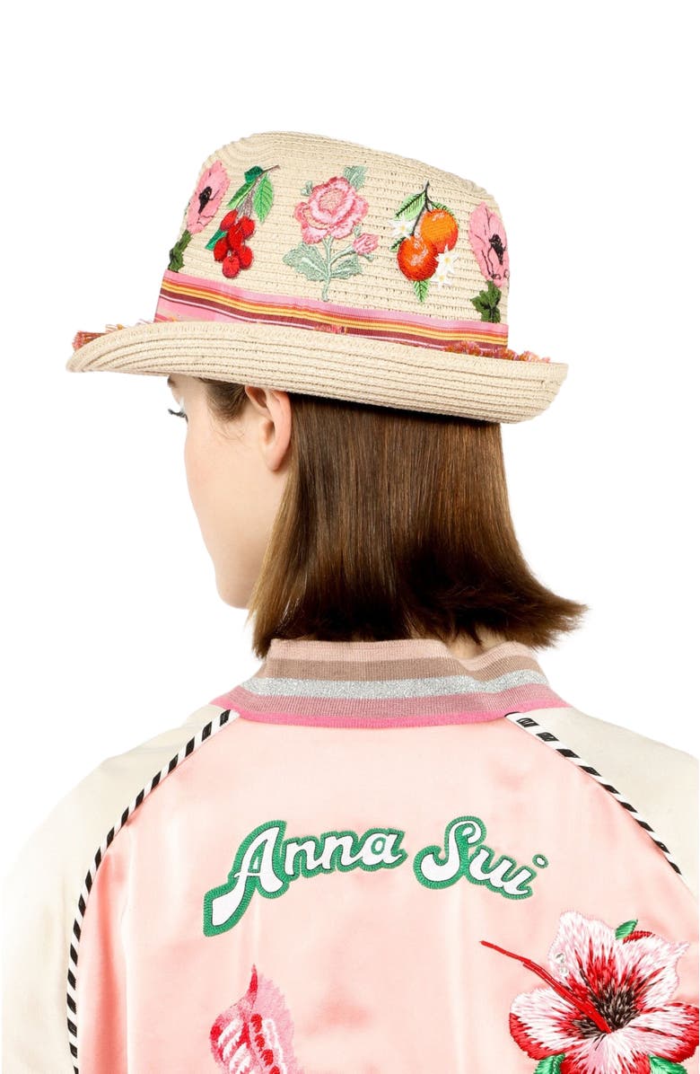 Anna Sui Tassel Fedora Hat, Alternate, color,