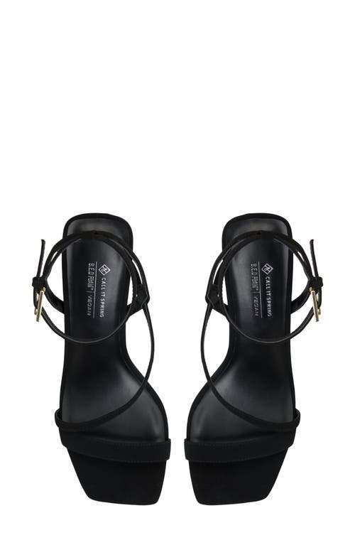 Call It Spring Laney Ankle Strap Sandal In Black