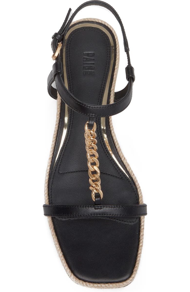PAIGE Rumi T-Strap Sandal, Alternate, color, Black
