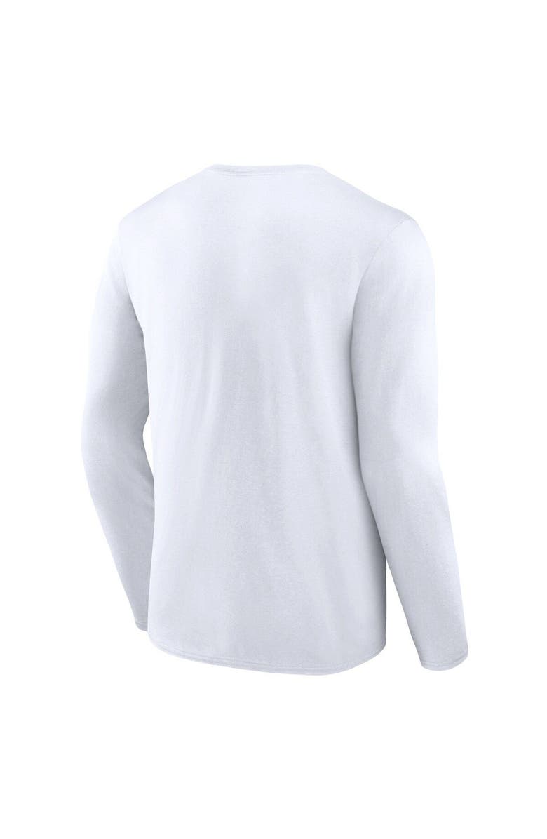 FANATICS Men's Fanatics Branded White Los Angeles Dodgers Pressbox Long Sleeve T-Shirt, Alternate, color, White