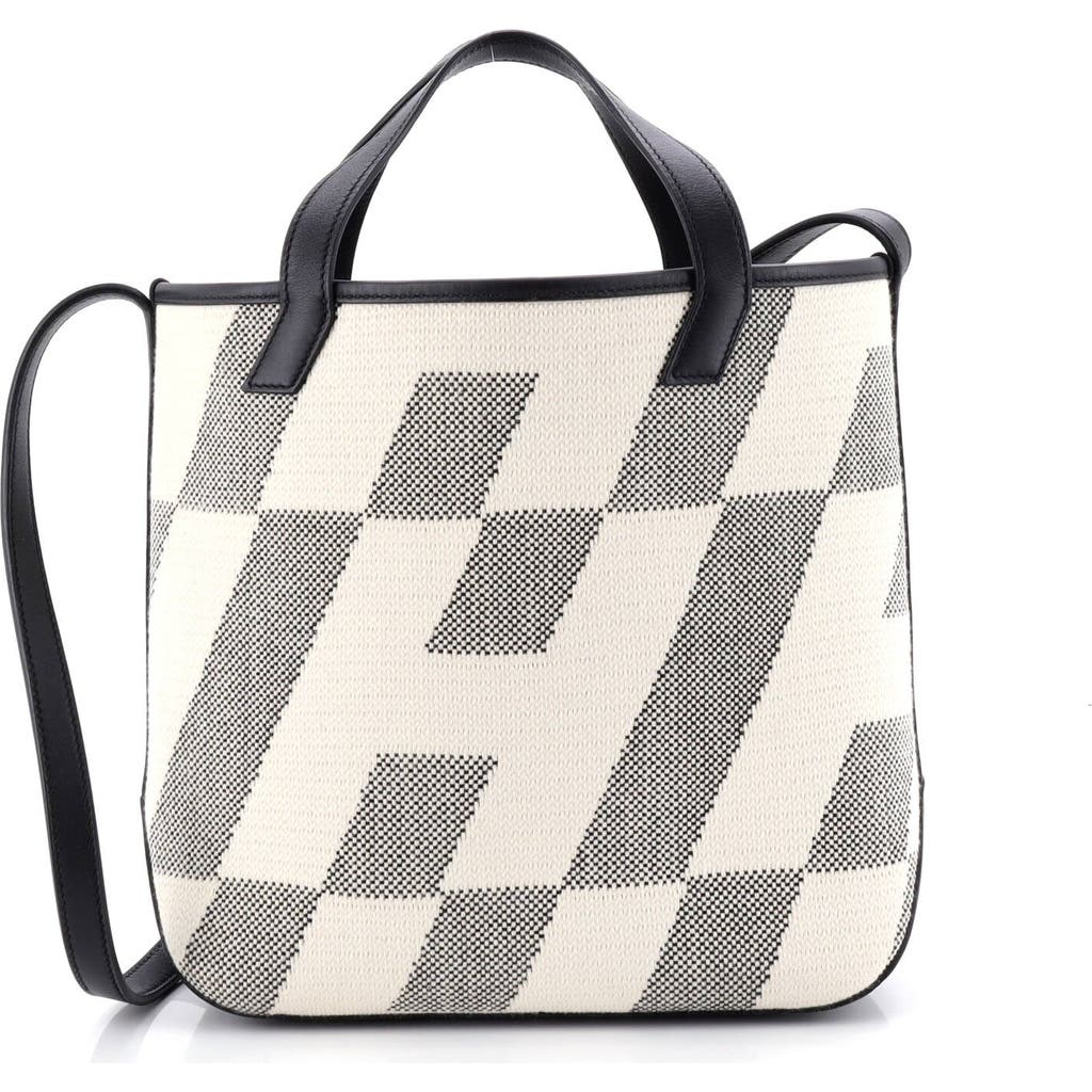 Pre-owned Hermes Hermes Cabas H En Biais Tote Canvas With Leather 27 In Multi