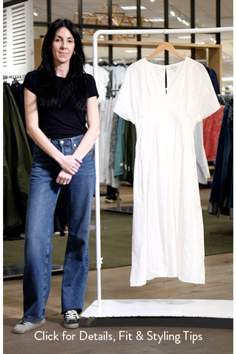 Dolman Sleeve Eyelet A-Line Dress video