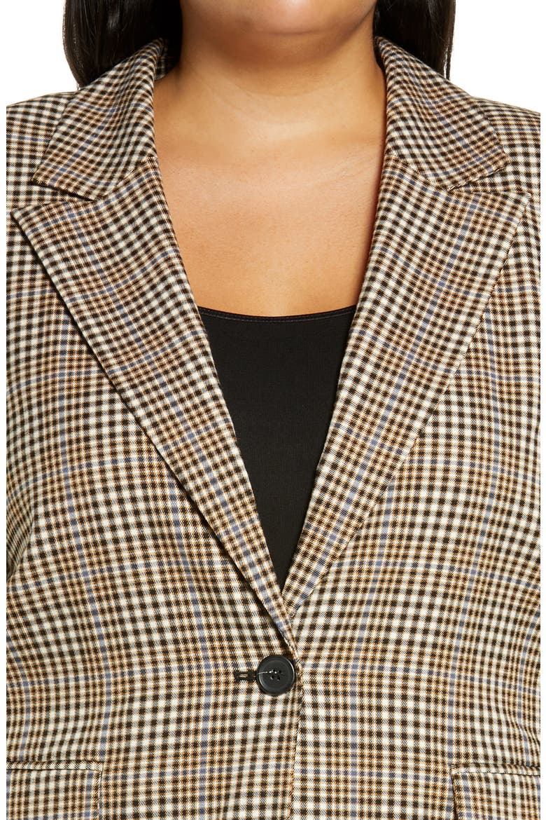 Easy Plaid Blazer, Alternate, color, TAN- IVORY BETHANY PLAID