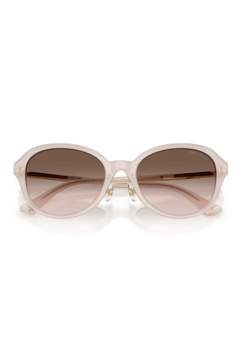 54mm Phantos Sunglasses, Alternate, color, OPAL TAUPE / PINK DARK GREY