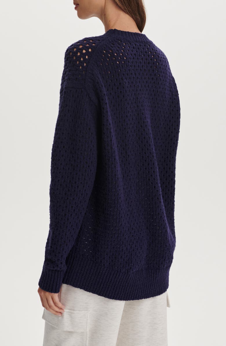 Varley Grady Bouclé Sweater, Alternate, color, Evening Blue