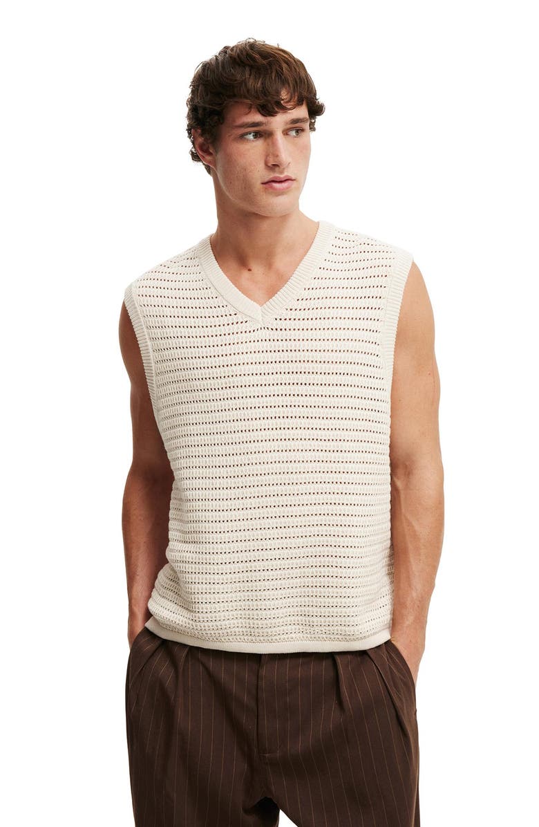 Cotton On Men's Summer Knit Vest, Main, color, 