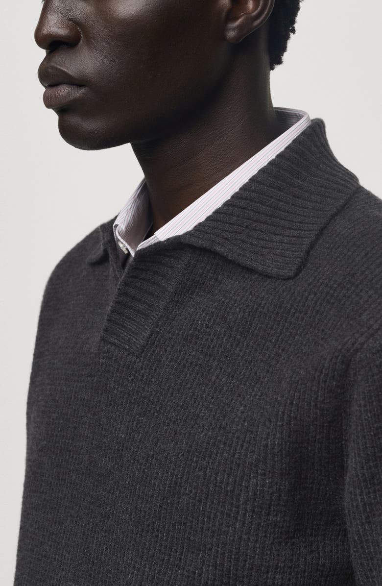 MANGO Polo Sweater, Alternate, color, 