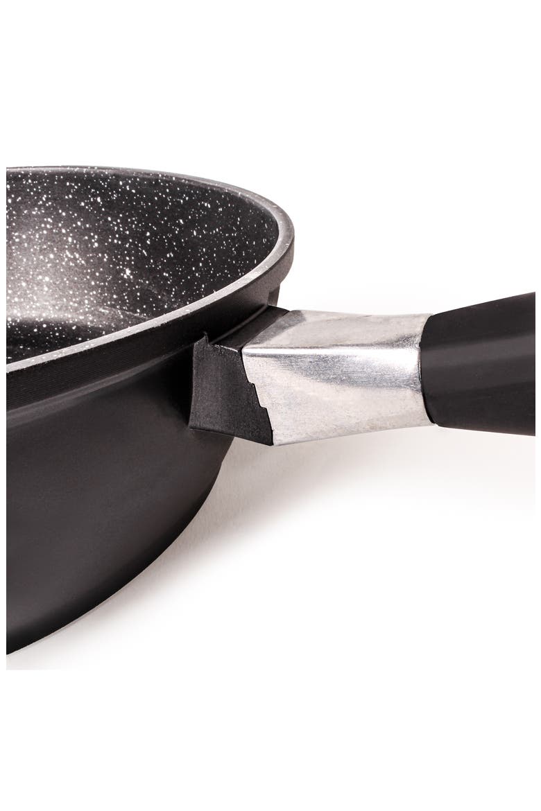 Eurocast Cast Aluminum Nonstick Saucepan with Lid, Alternate, color, BLACK