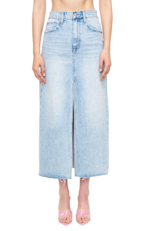 Alice Denim Maxi Skirt