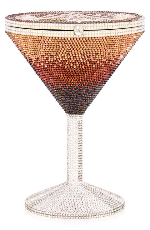 Espresso Martini Crystal Embellished Clutch