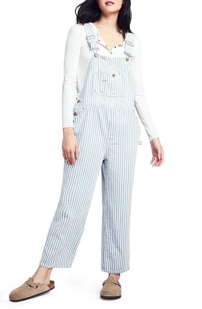 Faherty Topsail Stripe Carpenter's Overalls, Main, color,