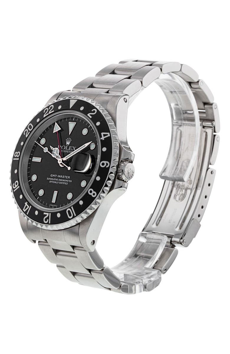 Watchfinder & Co. Rolex Preowned 1999 GMT Master 16700 Bracelet Watch, 40mm, Alternate, color, 