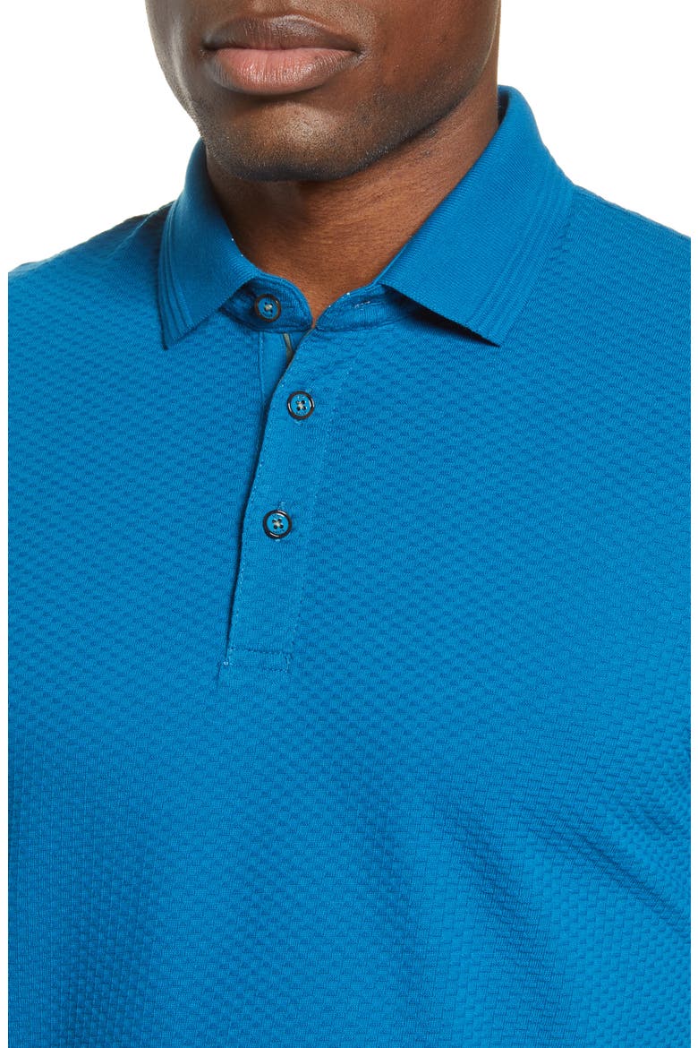 Infuse Slim Fit Polo, Alternate, color, TEAL-BLUE