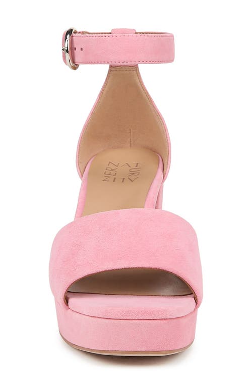 Naturalizer Pearlyn Platform Dress Sandals In Flamingo Pink Suede