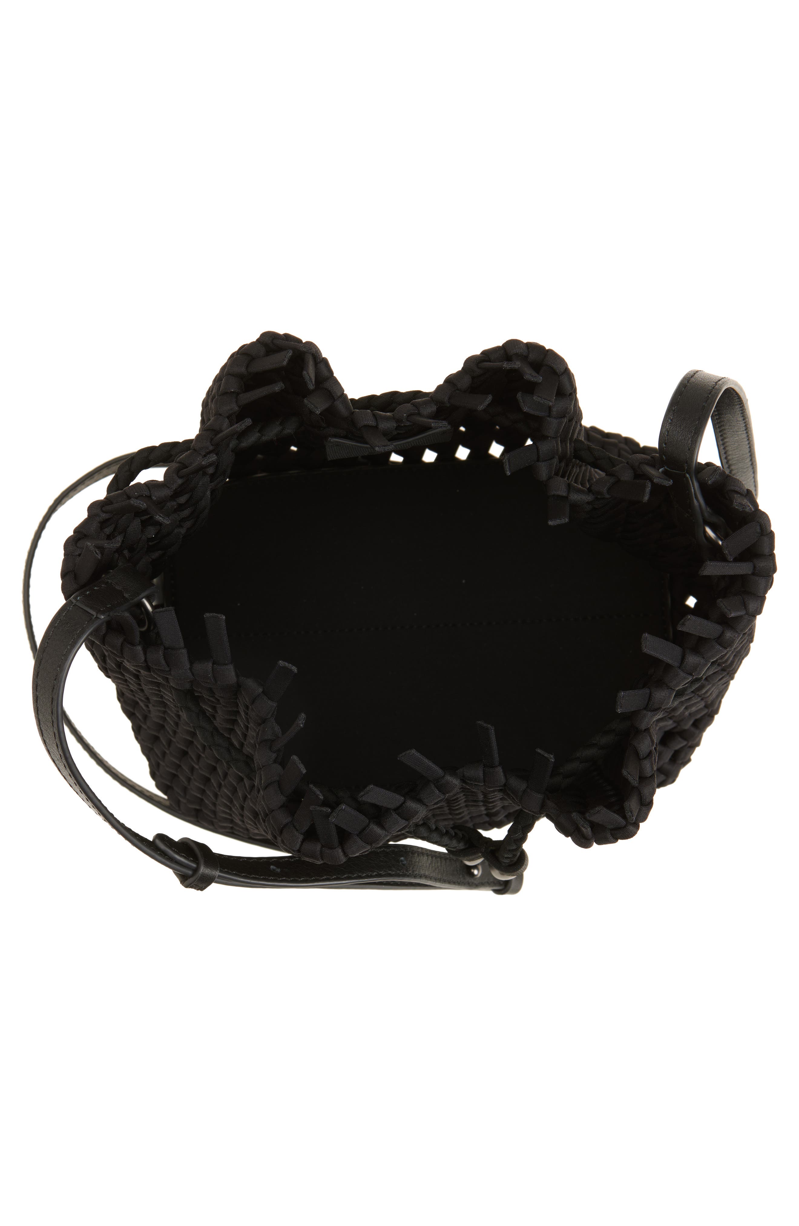 NAGHEDI Medium Mallorca Bucket Bag, Alternate, color, Onyx