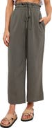 Petal & Pup Hawthorne Linen Blend Wide Leg Crop Pants