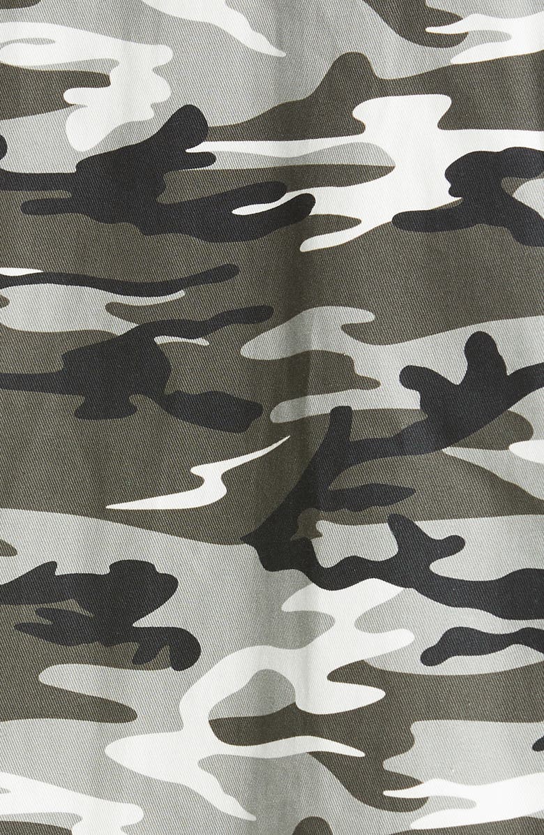 Balenciaga Camo Padded Button-Up Shirt, Alternate, color,