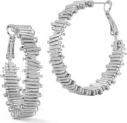 GLAZE JEWELRY Textured Round Hoop Earrings