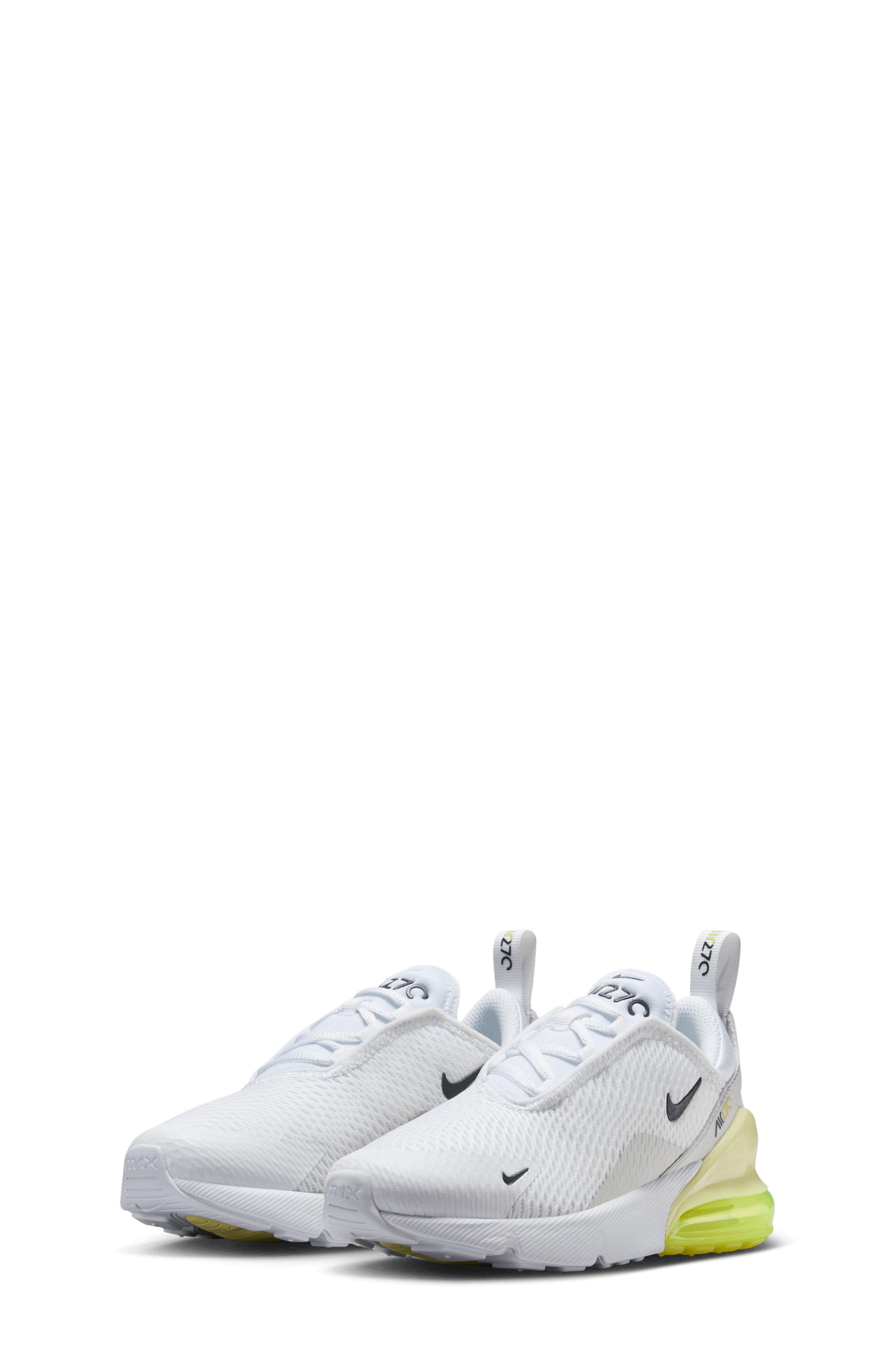 Nike Kids' Air Max 270 Sneaker, Main, color, White/ Lime/ Grey/ Anthracite