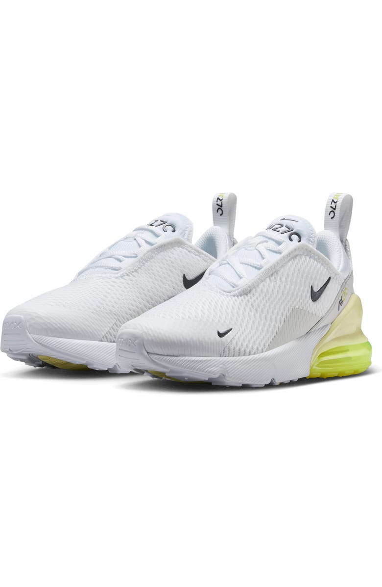 Nike Kids' Air Max 270 Sneaker, Main, color, White/ Lime/ Grey/ Anthracite