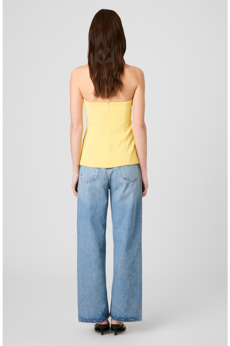 Harry Strapless Top, Alternate, color, DAISY YELLOW