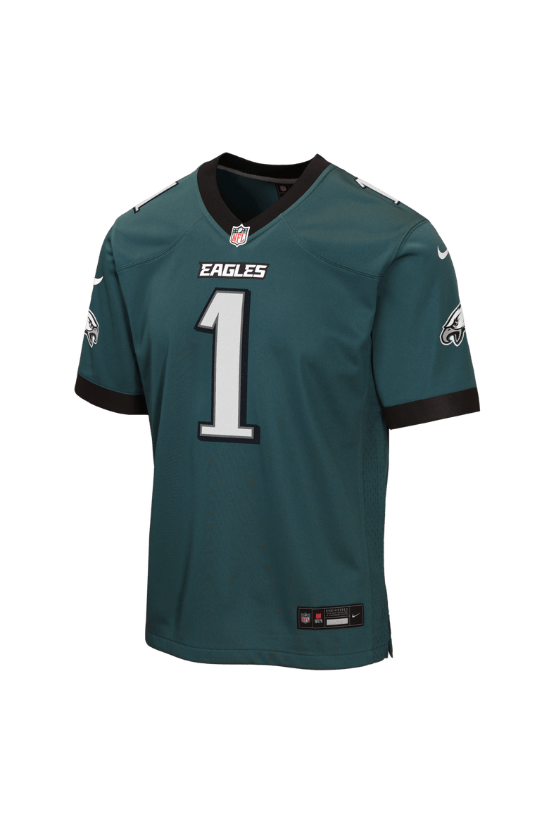 Youth Nike Jalen Hurts Midnight Green Philadelphia Eagles Team Game Jersey, Alternate, color, Green