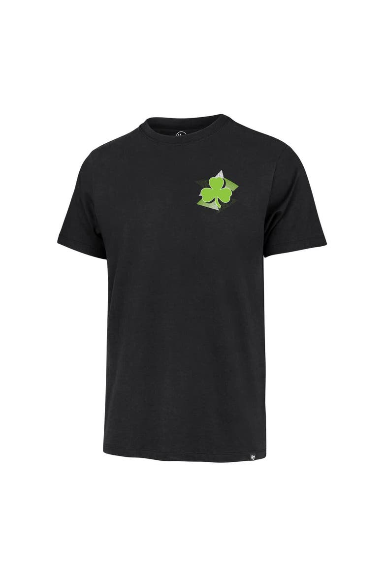 Men's '47  Black Boston Celtics City Edition Backboard T-Shirt, Alternate, color, Black
