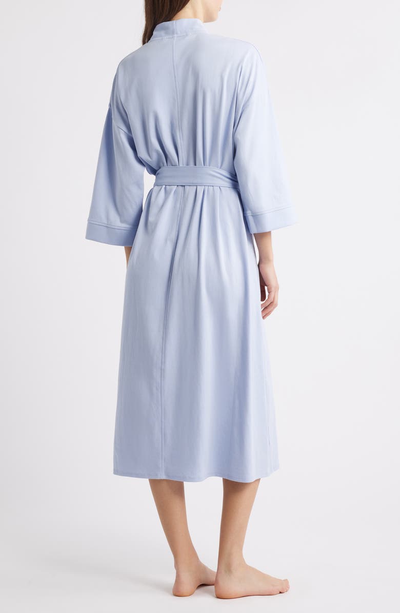 EILEEN FISHER SLEEP Three Quarter Sleeve Organic Cotton Robe, Alternate, color, 