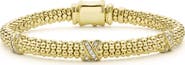 LAGOS Embrace Triple Pavé Diamond Station Bracelet