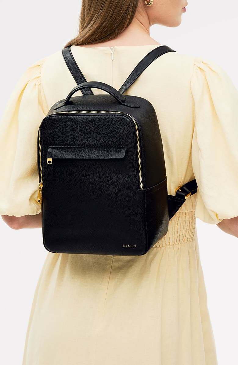 Radley Norbury Close Small Backpack, Alternate, color, Black