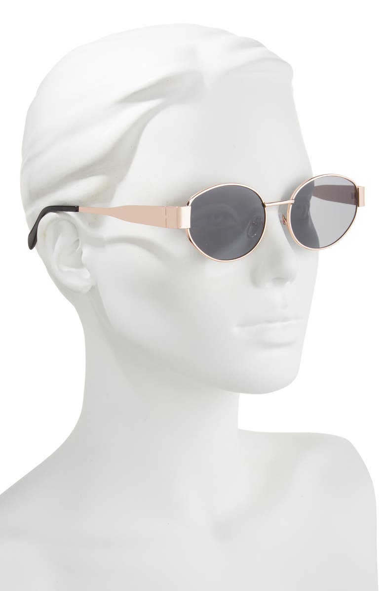 Vince Camuto Metal Oval Frame Sunglasses, Alternate, color,