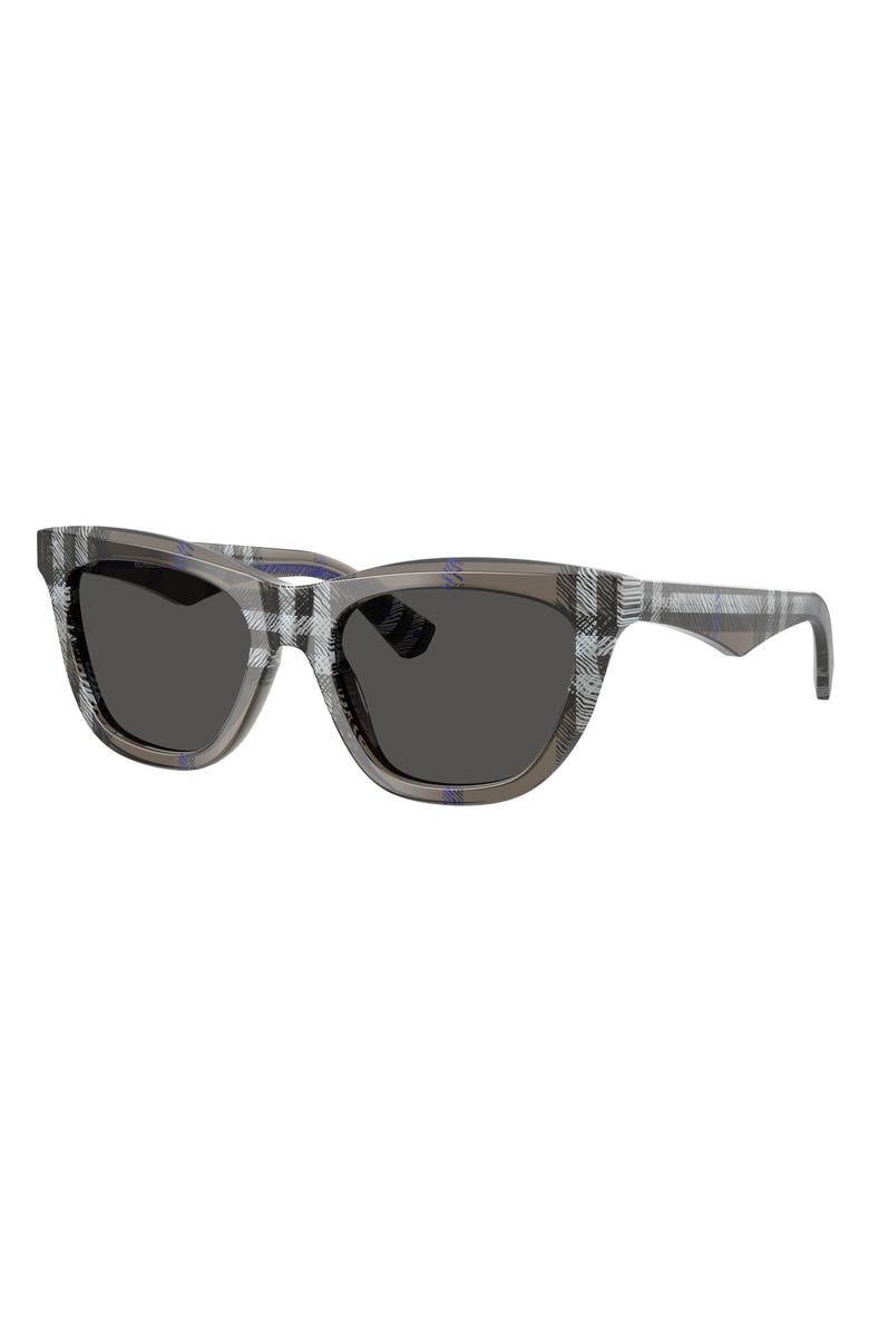 Burberry 53mm Cat Eye Sunglasses, Alternate, color, Matte Green