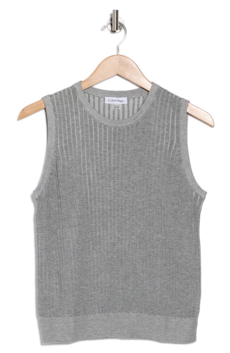 Calvin Klein Crewneck Sleeveless Sweater Tank, Alternate, color,