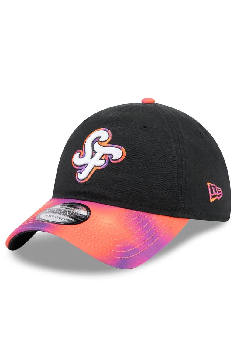 Men's New Era  Black/Orange San Francisco Giants 2025 City Connect 9TWENTY Adjustable Hat, Main, color, Black